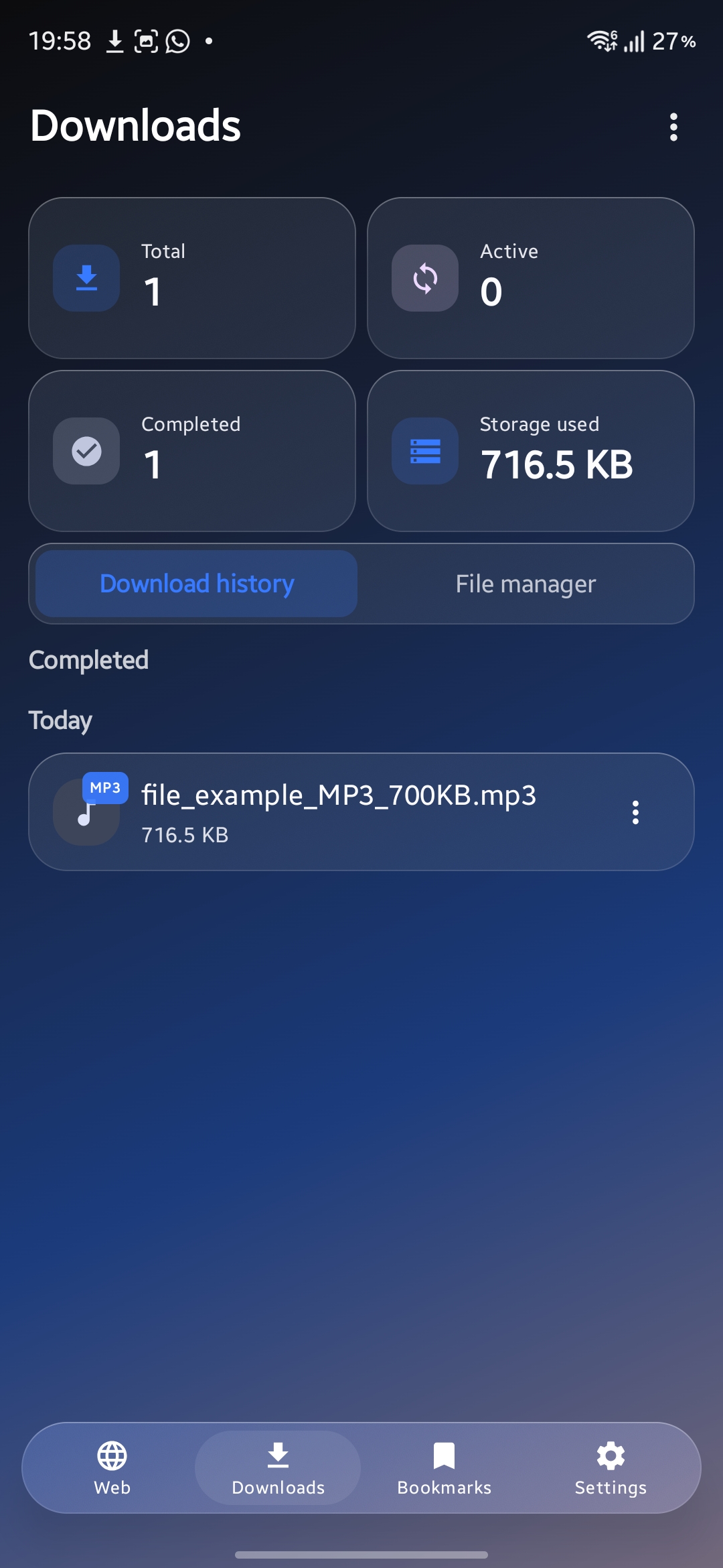 Altra schermata download in Neptune